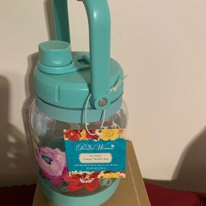The Pioneer Woman Teal Floral Water Jug
